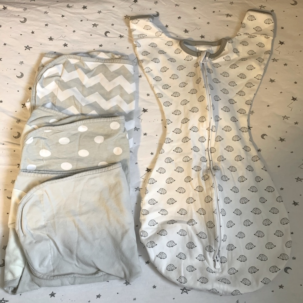 4pc set 0-3 month Swaddles